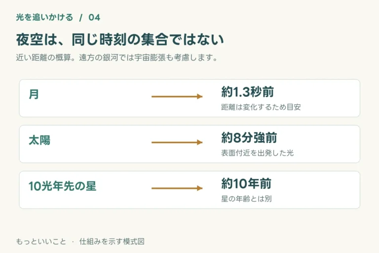 望遠鏡で過去が見える？遠くの光が運んでくる時間